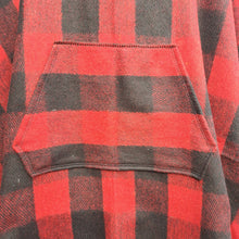 Load image into Gallery viewer, 75% Wool Buffalo Check Hooded Blanket Poncho