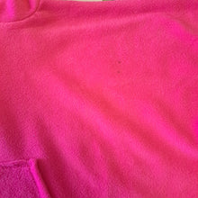 Load image into Gallery viewer, Youth Bright Pink Fleece Hooded Blanket Poncho Scout Guide Camp Blanket Poncho