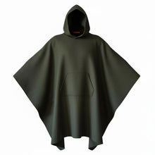 Load image into Gallery viewer, Traditional Army Surplus 75% Wool Green Hooded Blanket Poncho