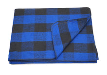 Load image into Gallery viewer, 75% Wool Buffalo Check Hooded Blanket Poncho
