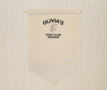 Load image into Gallery viewer, Personalised Pony Club Badge Display Banner Pennant
