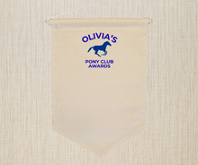 Load image into Gallery viewer, Personalised Pony Club Badge Display Banner Pennant