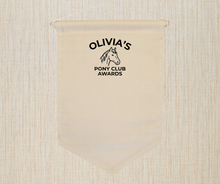 Load image into Gallery viewer, Personalised Pony Club Badge Display Banner Pennant