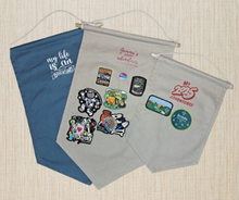 Load image into Gallery viewer, Personalised Badge Display Banner Pennant