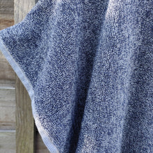 Load image into Gallery viewer, Limited Edition Blue Marl Hooded Towelling Changing Robe