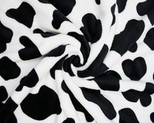 Load image into Gallery viewer, Cow Print Themed Hooded Fleece Blanket Poncho