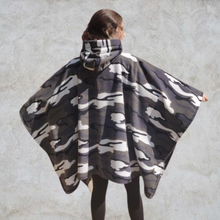 Load image into Gallery viewer, Arctic Camouflage Hooded Blanket Camp Blanket