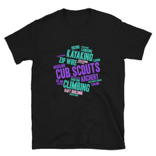 Load image into Gallery viewer, Cub Scout Wordcloud Short-Sleeve Unisex T-Shirt