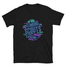 Load image into Gallery viewer, Scout Wordcloud Short-Sleeve Unisex T-Shirt