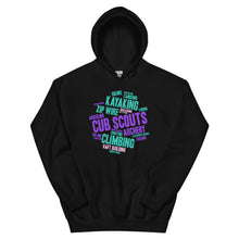Load image into Gallery viewer, Cub Scout Wordcloud Unisex Hoodie