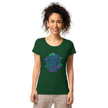 Load image into Gallery viewer, Women’s Scout Wordcloud organic t-shirt