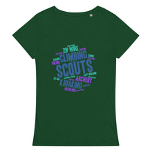 Load image into Gallery viewer, Women’s Scout Wordcloud organic t-shirt