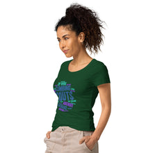Load image into Gallery viewer, Women’s Scout Wordcloud organic t-shirt