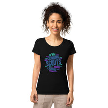 Load image into Gallery viewer, Women’s Scout Wordcloud organic t-shirt