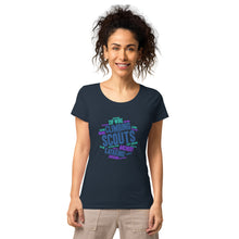 Load image into Gallery viewer, Women’s Scout Wordcloud organic t-shirt
