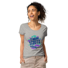 Load image into Gallery viewer, Women’s Scout Wordcloud organic t-shirt