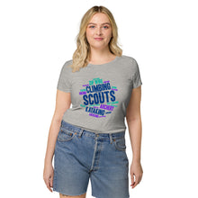 Load image into Gallery viewer, Women’s Scout Wordcloud organic t-shirt