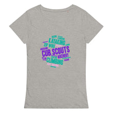 Load image into Gallery viewer, Cub Scout Wordcloud Women’s basic organic t-shirt
