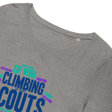 Load image into Gallery viewer, Women’s Scout Wordcloud organic t-shirt