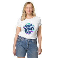 Load image into Gallery viewer, Women’s Scout Wordcloud organic t-shirt