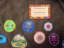 Load image into Gallery viewer, Large &#39;This Blanket Belongs To&#39; Fabric Blanket Badge
