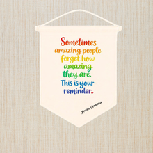 Load image into Gallery viewer, Personalised Thank You Display Banner Pennant
