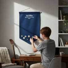 Load image into Gallery viewer, Personalised Badge Collection Display Banner Pennant
