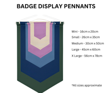 Load image into Gallery viewer, Personalised Swimming Badge Display Banner Pennant
