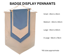 Load image into Gallery viewer, Badge Display Banner Pennant Design 3
