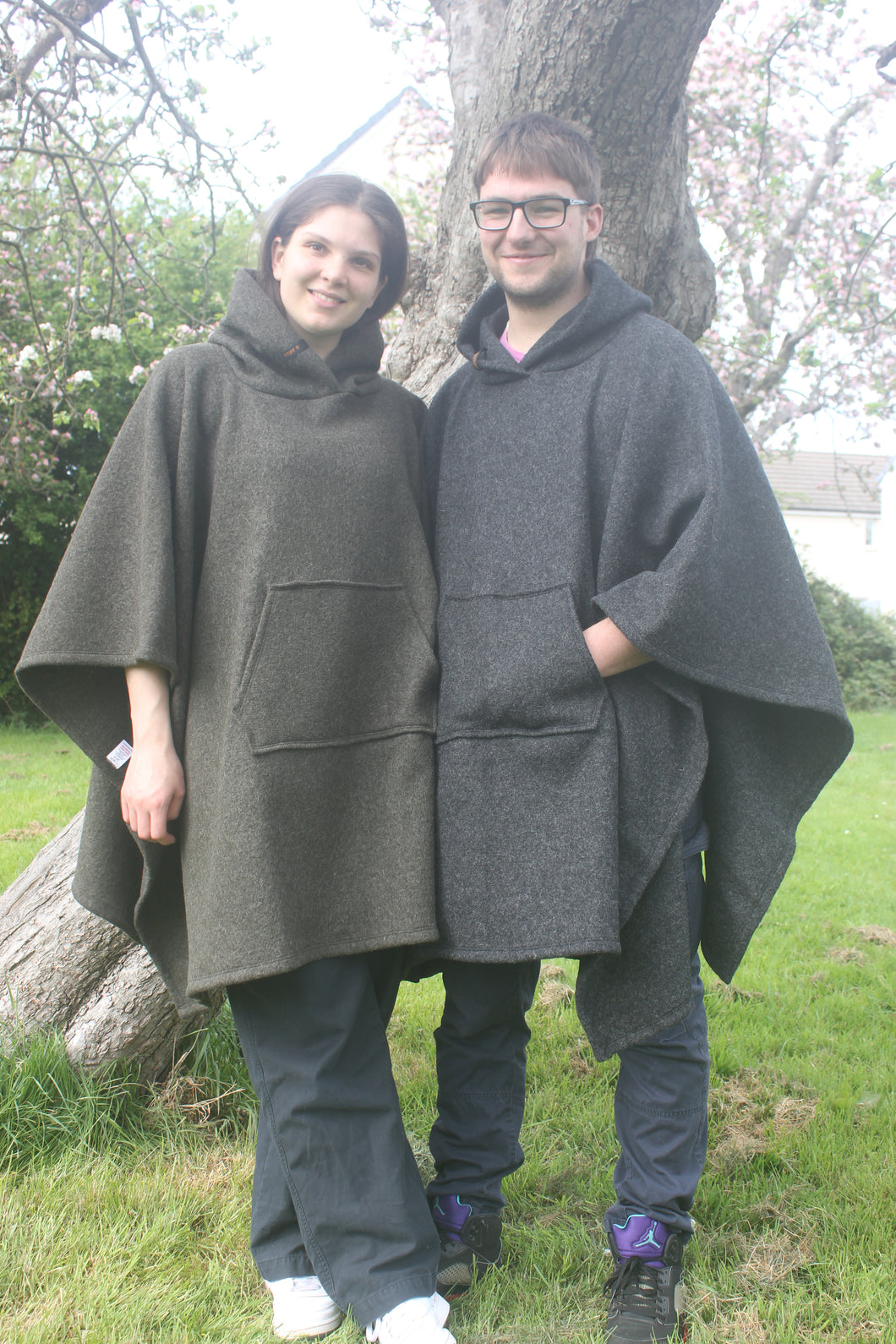 100% Wool Hooded Blanket Scout Guide Camp Blanket Poncho