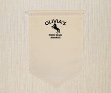 Load image into Gallery viewer, Personalised Pony Club Badge Display Banner Pennant
