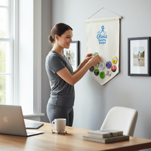 Load image into Gallery viewer, Personalised Runner Badge Display Banner Pennant

