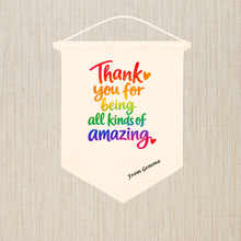 Load image into Gallery viewer, Personalised Thank You Display Banner Pennant
