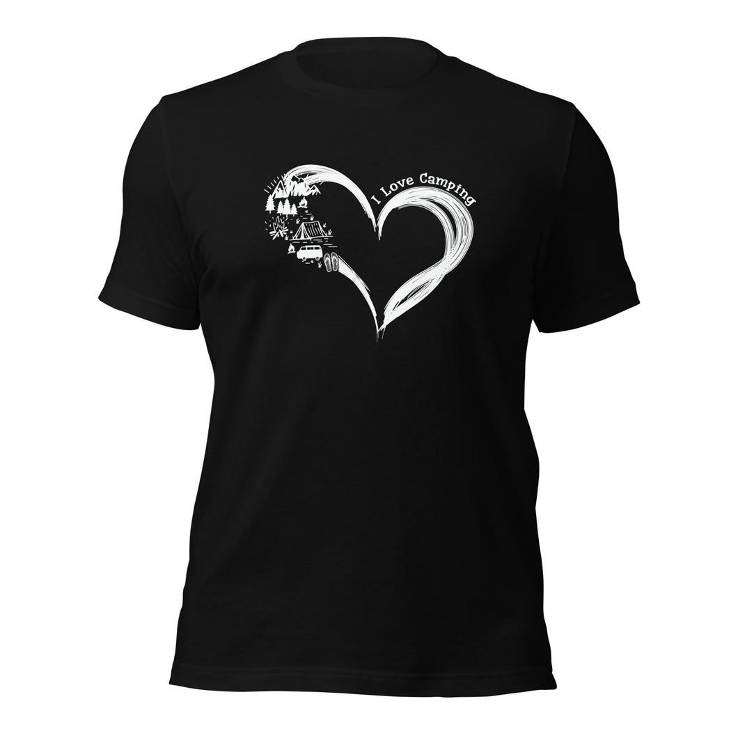 I Love Camping Unisex t-shirt