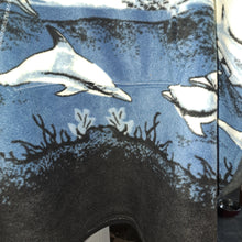 Load image into Gallery viewer, Dolphin Design Fleece Hooded Blanket Poncho
