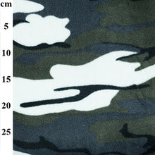 Load image into Gallery viewer, Hooded Blanket Poncho made from fleece and in arctic camouflage design
