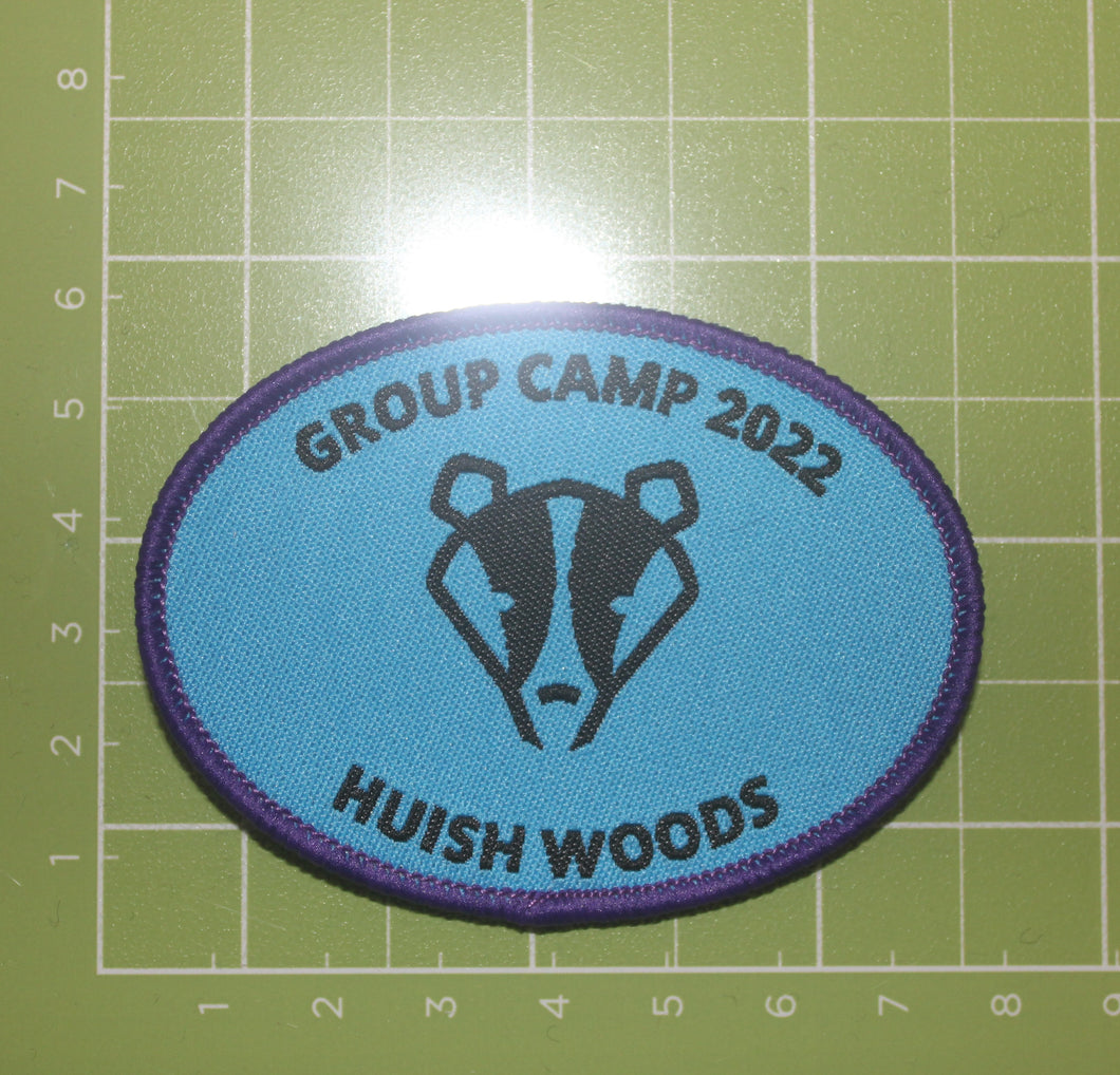 Huish Woods Group Camp 2022 Fabric Badge