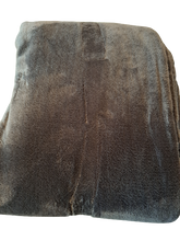 Load image into Gallery viewer, Dark Grey Thermal Hooded Fleece Blanket Poncho (Tog 1.7)
