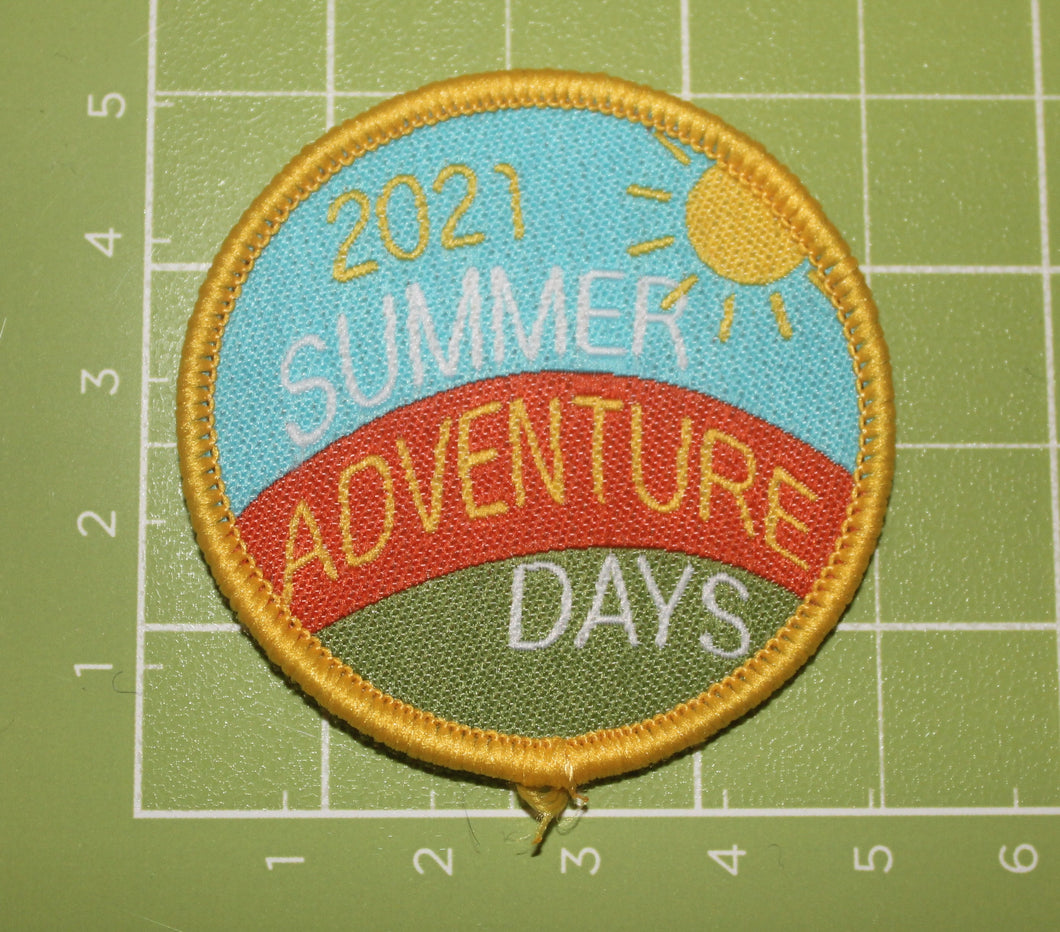 2021 Summer Adventure Days Fabric Badge