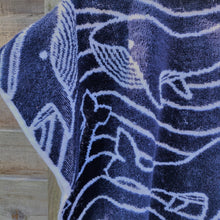 Load image into Gallery viewer, Limited Edition Blue Whale Design Hooded Towelling Changing Robe
