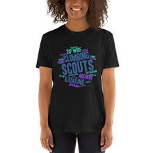 Load image into Gallery viewer, Scout Wordcloud Short-Sleeve Unisex T-Shirt
