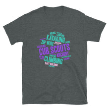 Load image into Gallery viewer, Cub Scout Wordcloud Short-Sleeve Unisex T-Shirt

