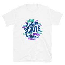 Load image into Gallery viewer, Scout Wordcloud Short-Sleeve Unisex T-Shirt
