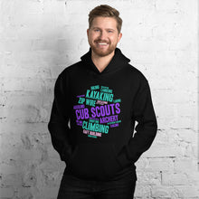 Load image into Gallery viewer, Cub Scout Wordcloud Unisex Hoodie
