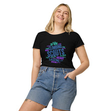 Load image into Gallery viewer, Women’s Scout Wordcloud organic t-shirt
