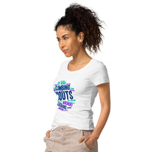 Load image into Gallery viewer, Women’s Scout Wordcloud organic t-shirt
